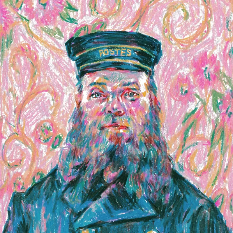 Colorful pencil portrait example